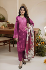 Embroidery 3 Pieces Khaddar