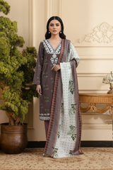 Embroidery 3 Pieces Lawn