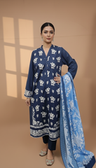 Embroidered 3 Pieces Khaddar