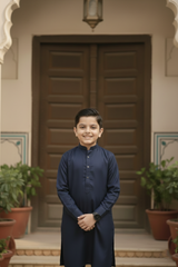 Dream Style- Boy Navy Kameez Shalwar