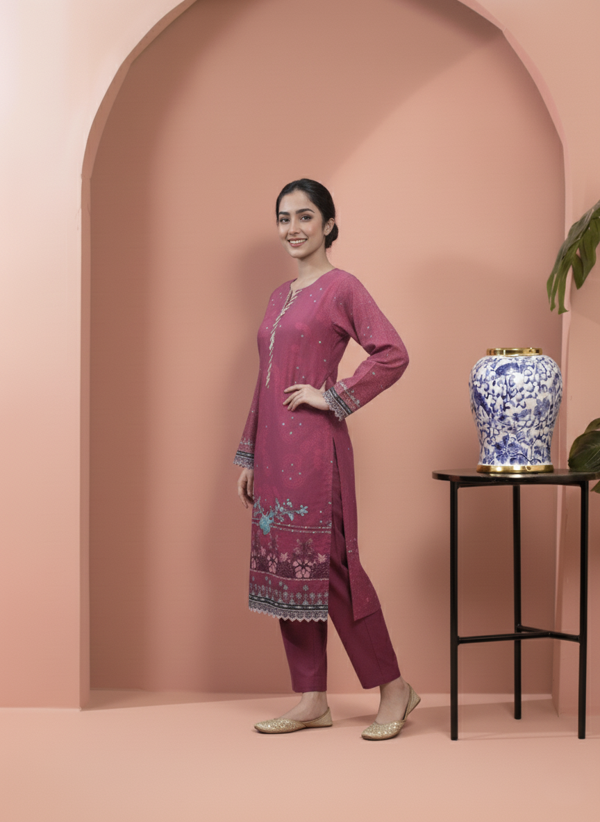 Printed 3 Pieces Khaddar