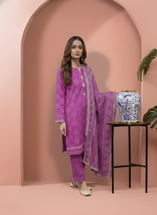 Printed 3 Pieces Khaddar