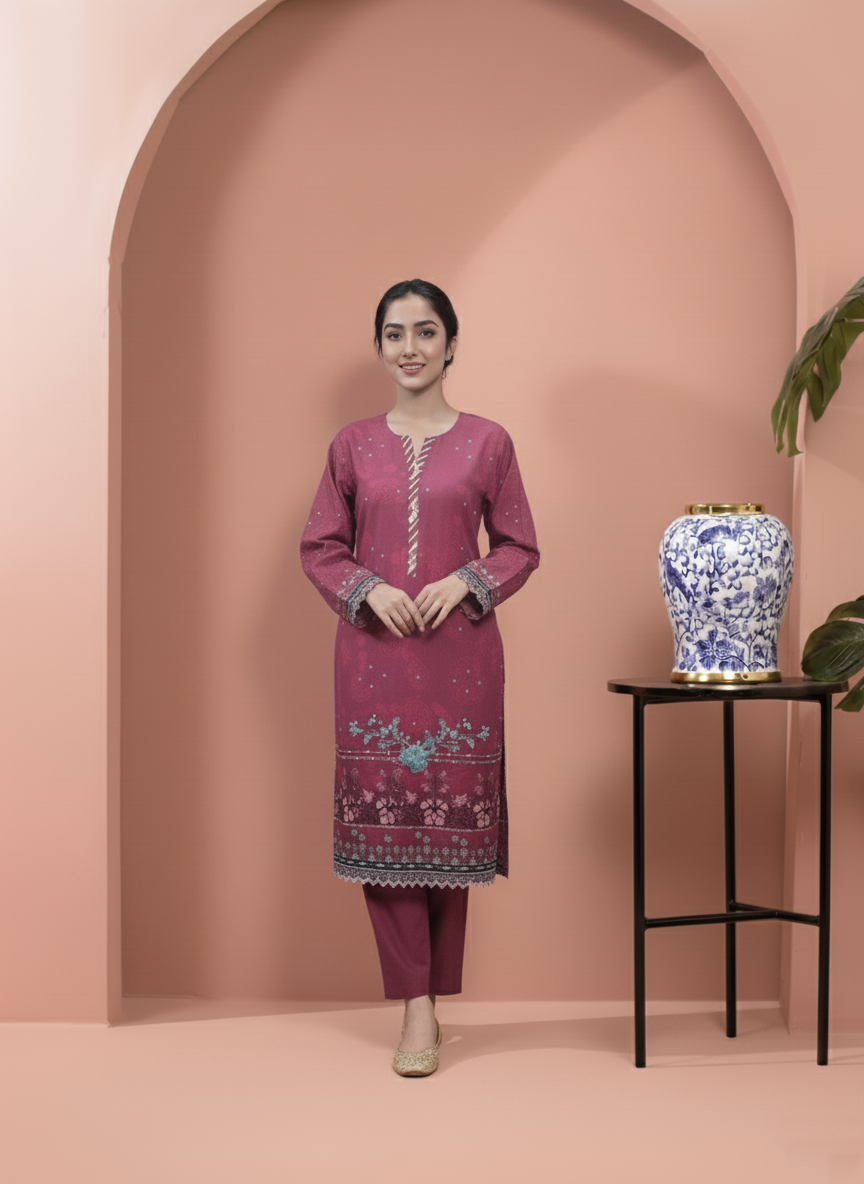 Printed 3 Pieces Khaddar