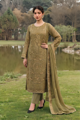 WFCU-02 Formal Embroidery Chiffon Unstitched 3-PCS