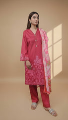 Embroidered 3 Pieces Cotton