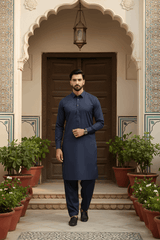 Dream Style- Navy Kameez Shalwar