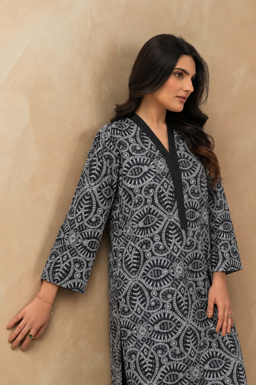 Basic Printed Lawn 3-Pieces Stitched