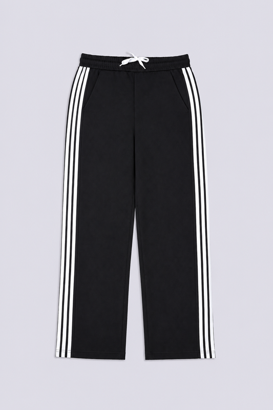SIDE STRIPE RELAXED FIT TROUSERS