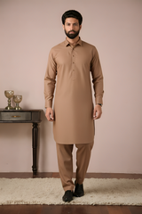 Gold Medal Style- Brown Kameez Shalwar
