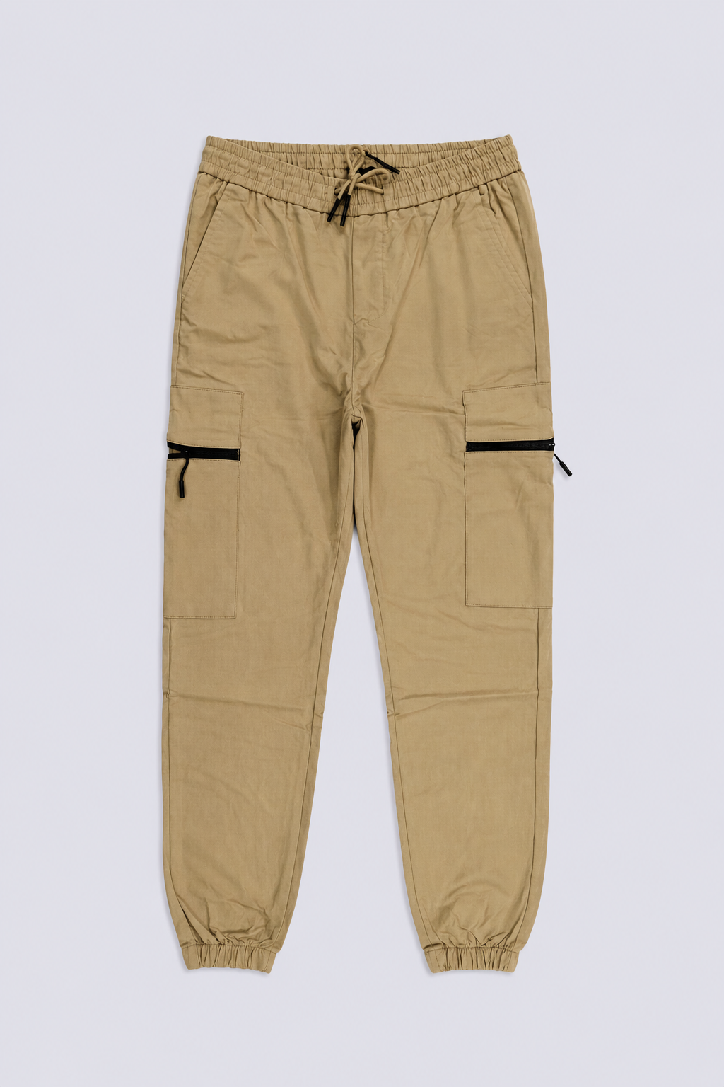 ZIPPED CARGO JOGGER TROUSERS