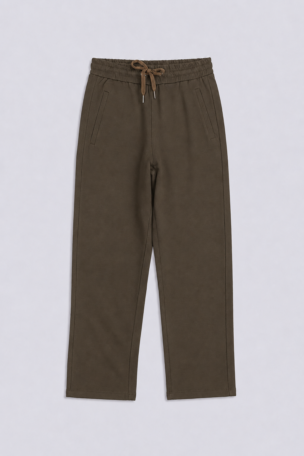 STRAIGHT FIT ZIPPED TROUSERS