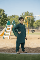 Rain Bow- Boy Teal Kameez Shalwar