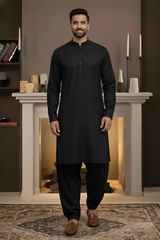 Vintage-Black Kameez Shalwar
