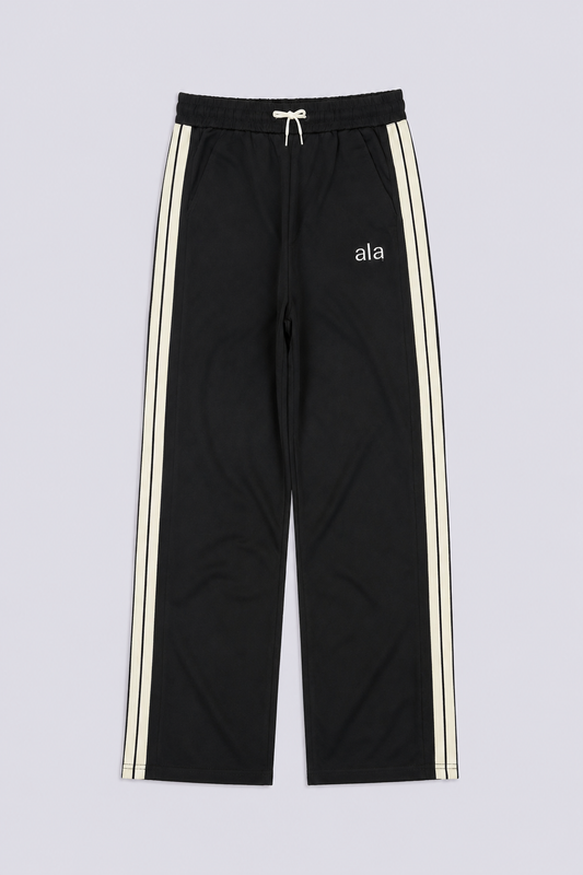 SIDE STRIPE RELAXED STRAIGHT FIT TROUSERS