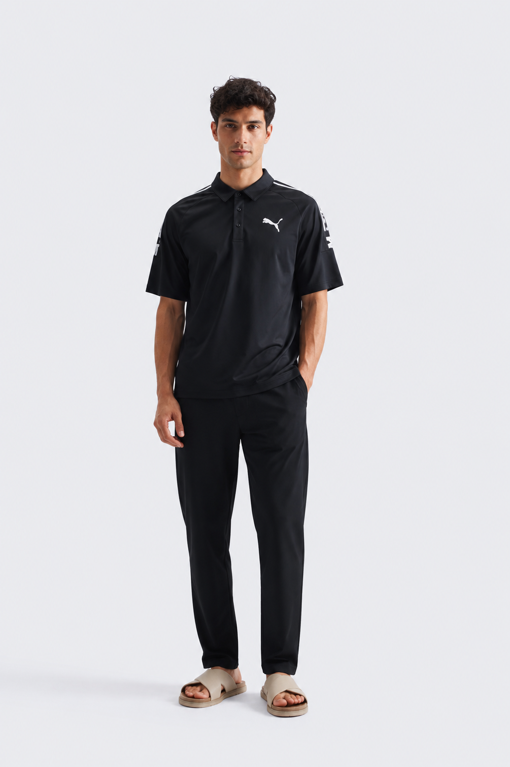 Men’s Performance Stripe T-Shirt - Black