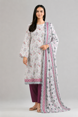 Basic Printed Lawn 3-Pieces Stitched