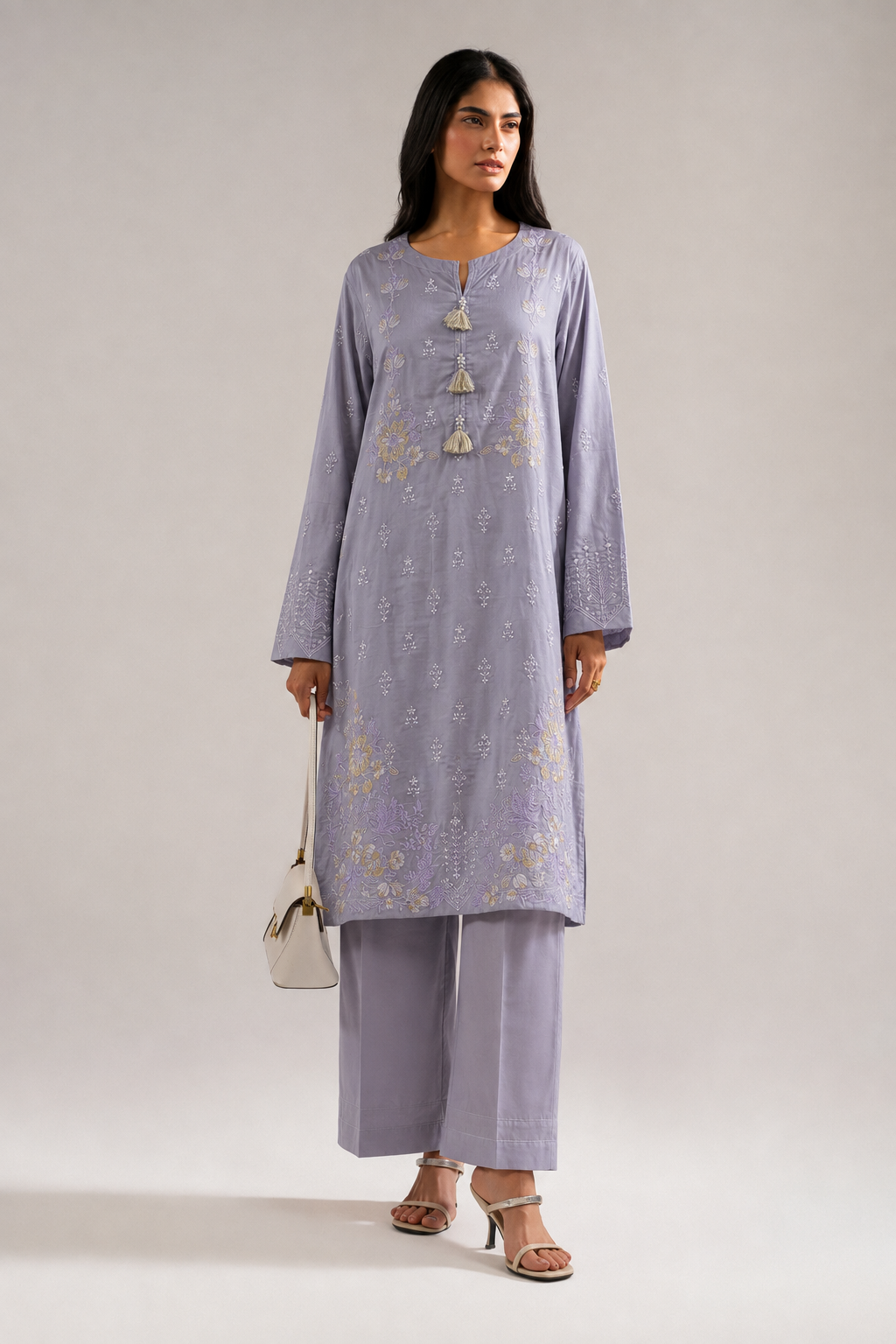 Embroidery Cotton 2-Pieces Stitched