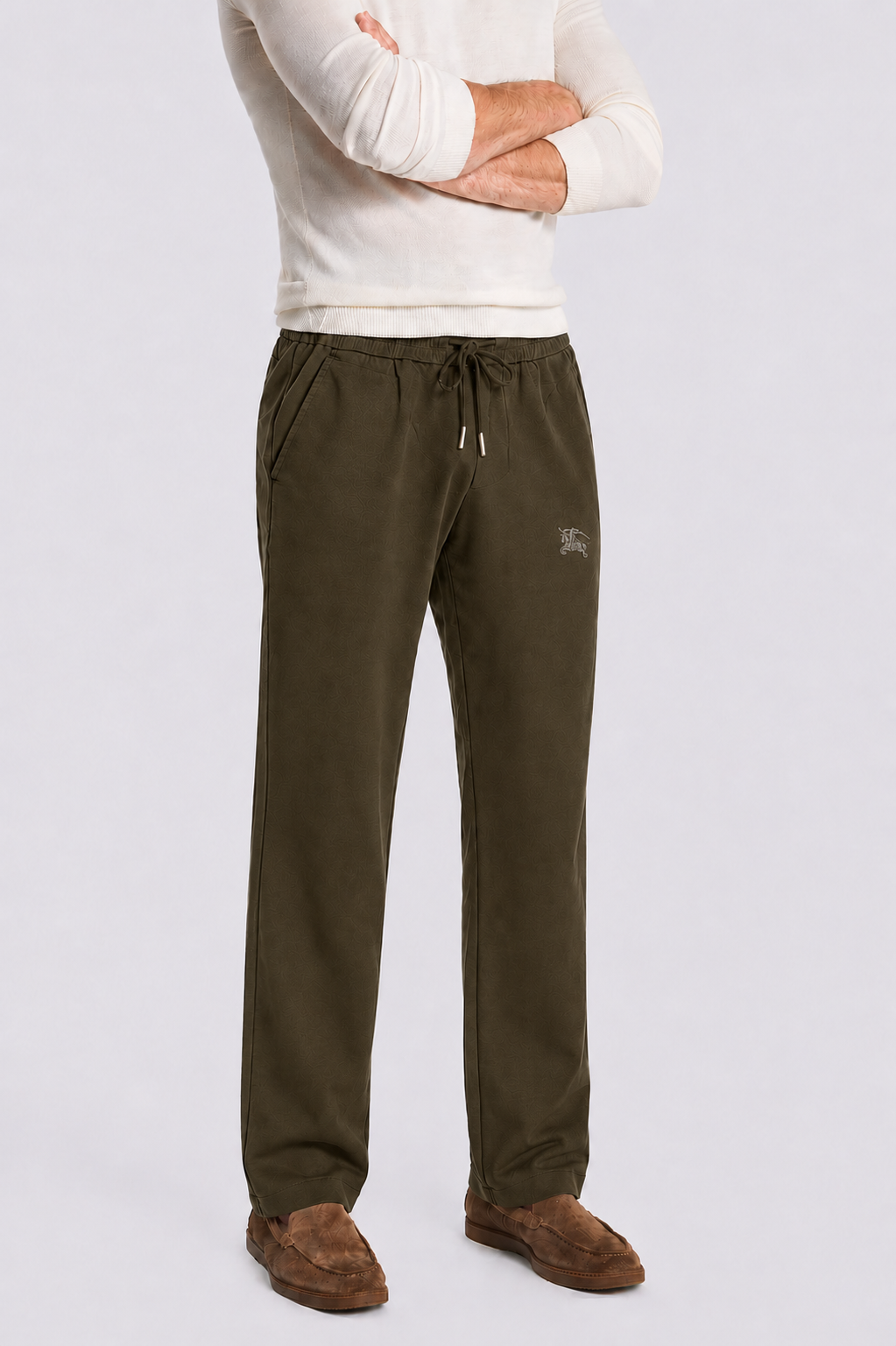 RELAXED FIT STRAIGHT TROUSERS