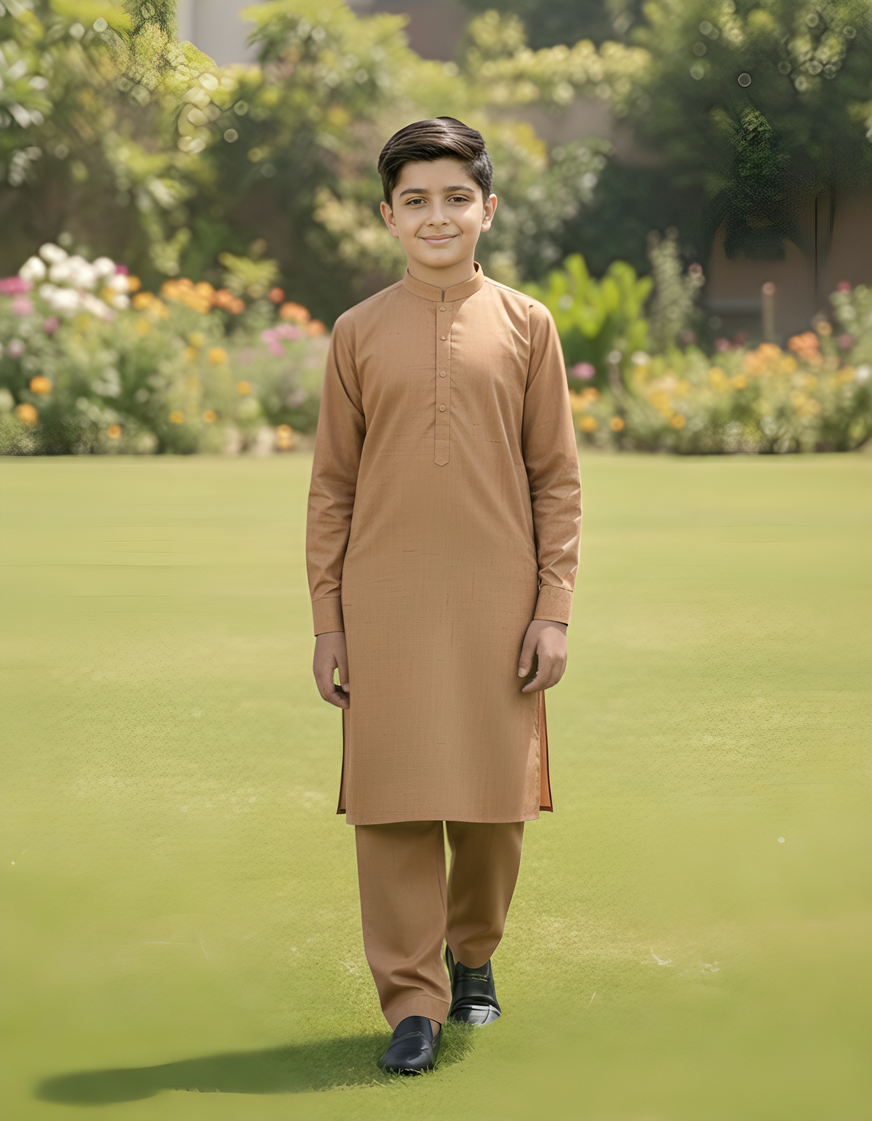 Comfort - Boy Brown Kameez Shalwar