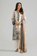 Basic Printed Lawn 3-Pieces Stitched