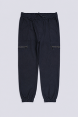 ZIPPED CARGO JOGGER TROUSERS