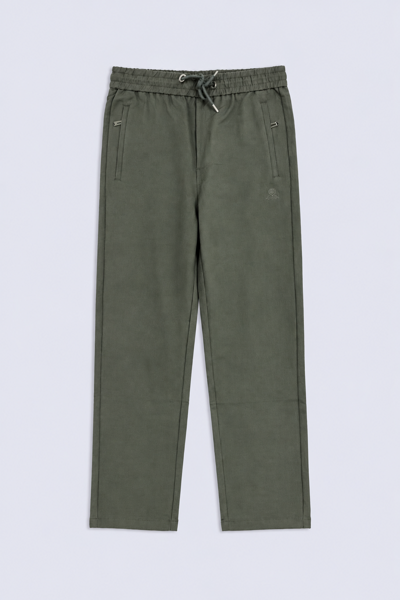 STRAIGHT FIT ZIPPED TROUSER
