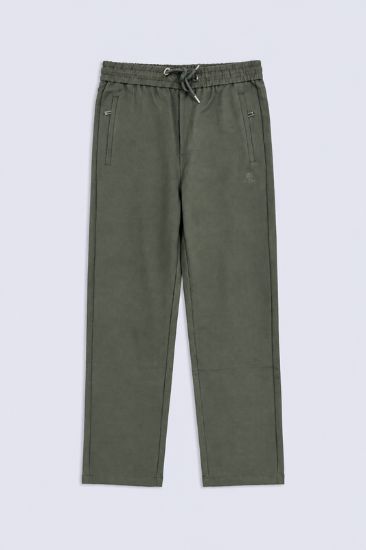 STRAIGHT FIT ZIPPED TROUSER