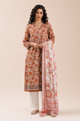 Basic Printed Lawn 3-Pieces Stitched
