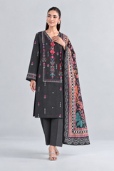 Embroidered Khaddar 3PC Stitched Suit