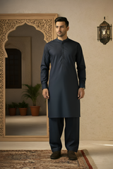 Muskan Plus- Navy Kameez Shalwar