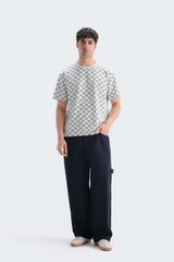 Premium Monogram Printed T-Shirt White