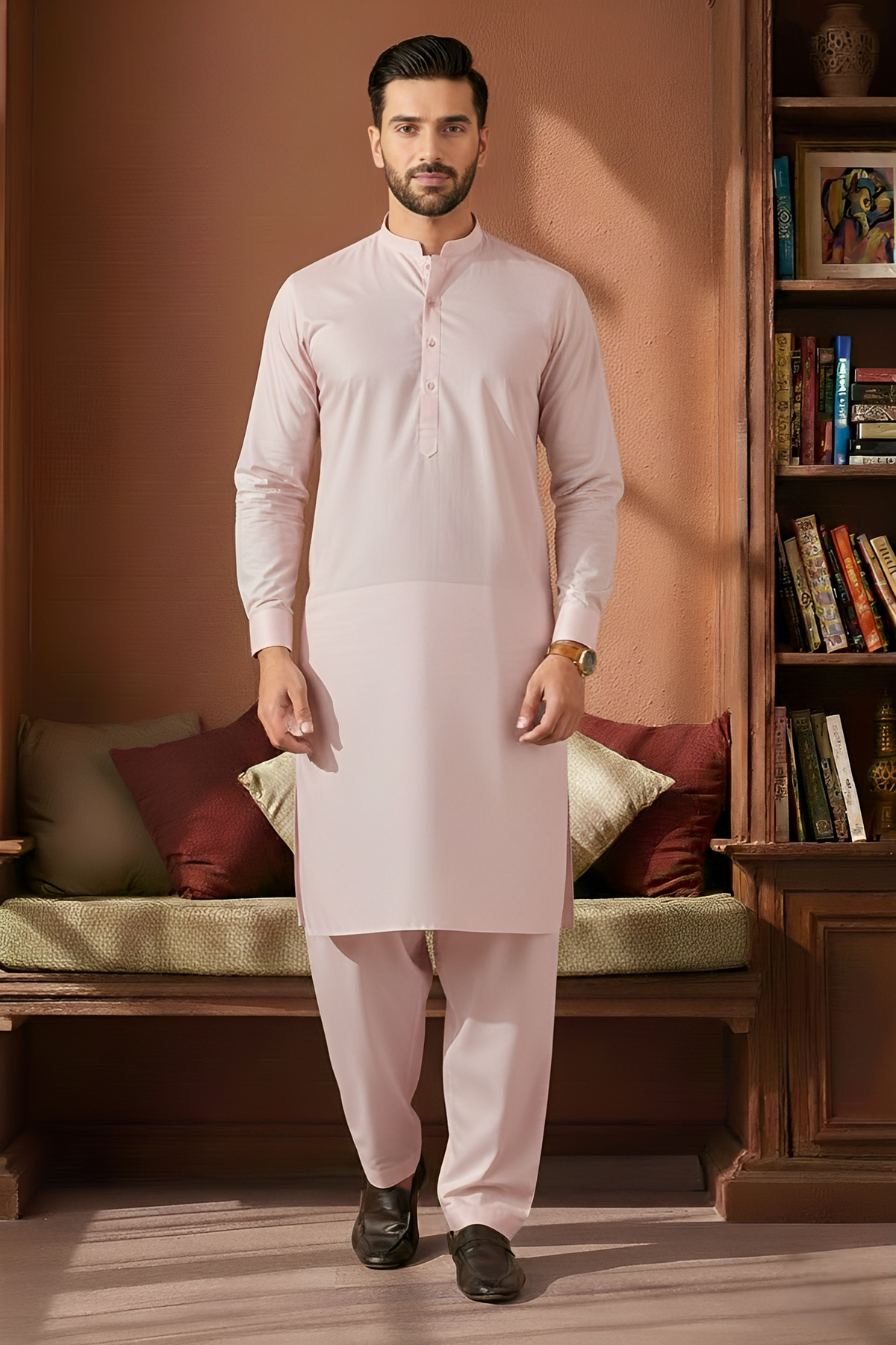 Refersh-Peach Kameez Shalwar
