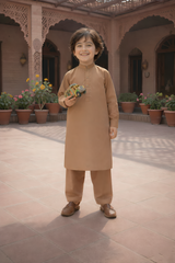 Crystal Star - Boy Camel Kameez Shalwar