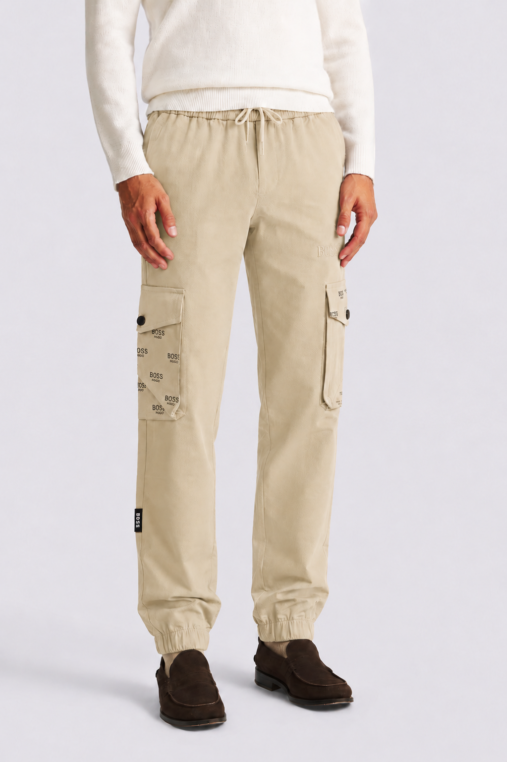 RELAXED FIT CARGO JOGGER TROUSERS