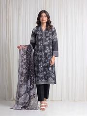 Basic Printed Lawn 3-Pieces Stitched