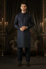 China Boski- Navy Kameez Shalwar