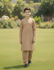 Comfort - Boy Light Brown Kameez Shalwar
