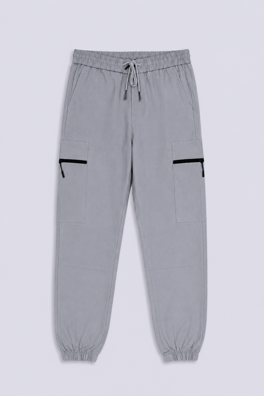 ZIPPED CARGO JOGGER TROUSERS