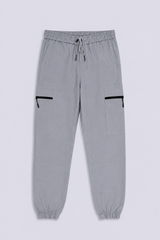 ZIPPED CARGO JOGGER TROUSERS
