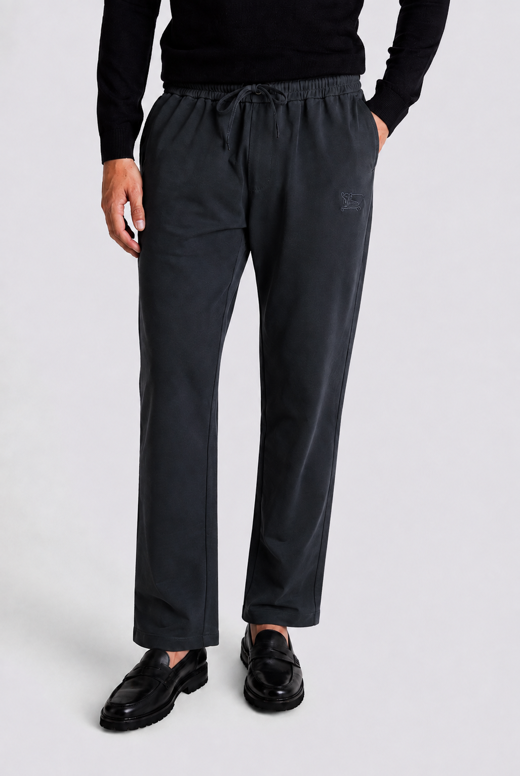 RELAXED FIT STRAIGHT TROUSERS