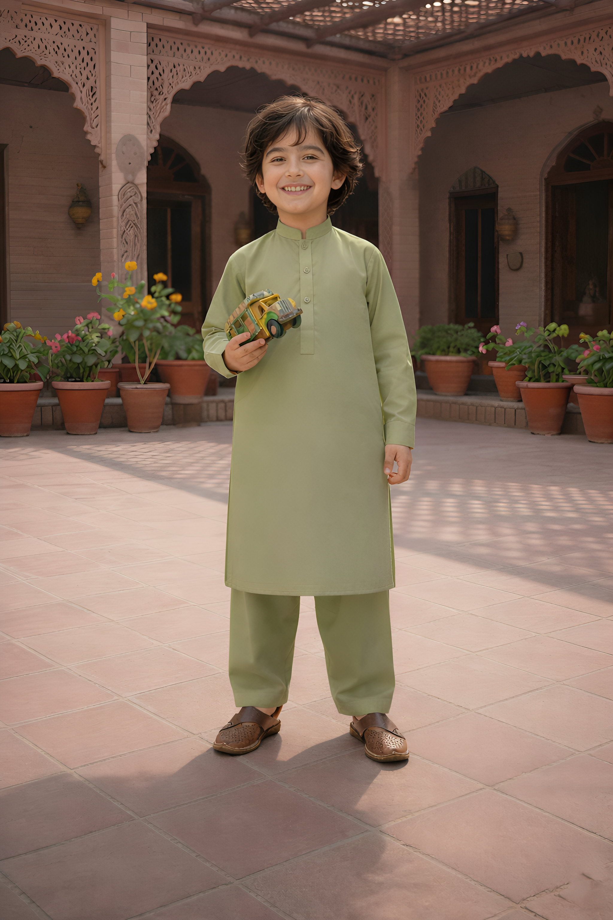 Crystal Star - Boy Light Pista Kameez Shalwar
