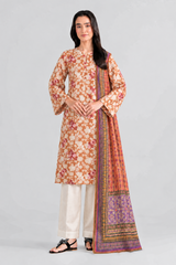 Printed Khaddar 3PC Stitched Suit