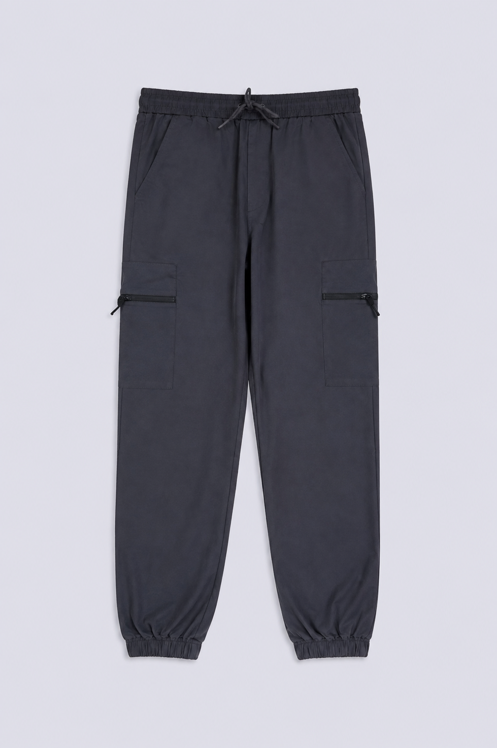 ZIPPED CARGO JOGGER TROUSERS