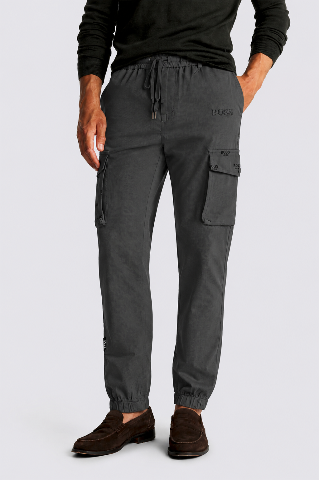 RELAXED FIT CARGO JOGGER TROUSERS