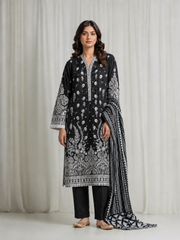 Basic Printed Lawn 3-Pieces Stitched