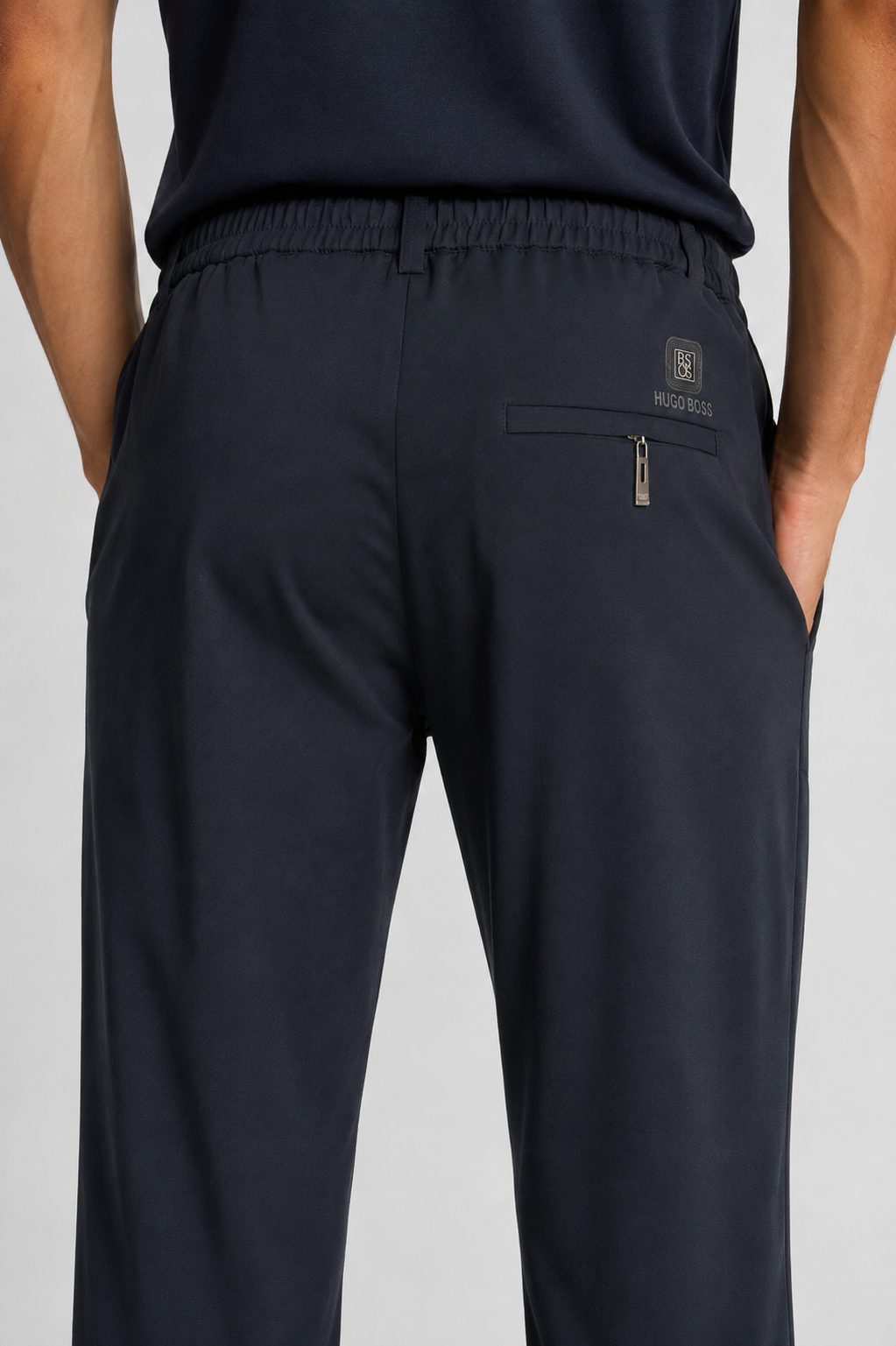RELAXED FIT STRAIGHT TROUSERS