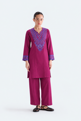 Embroidered Khaddar 2PC Stitched Suit