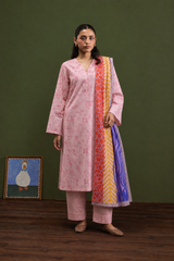 Basic Printed Lawn 3-Pieces Stitched