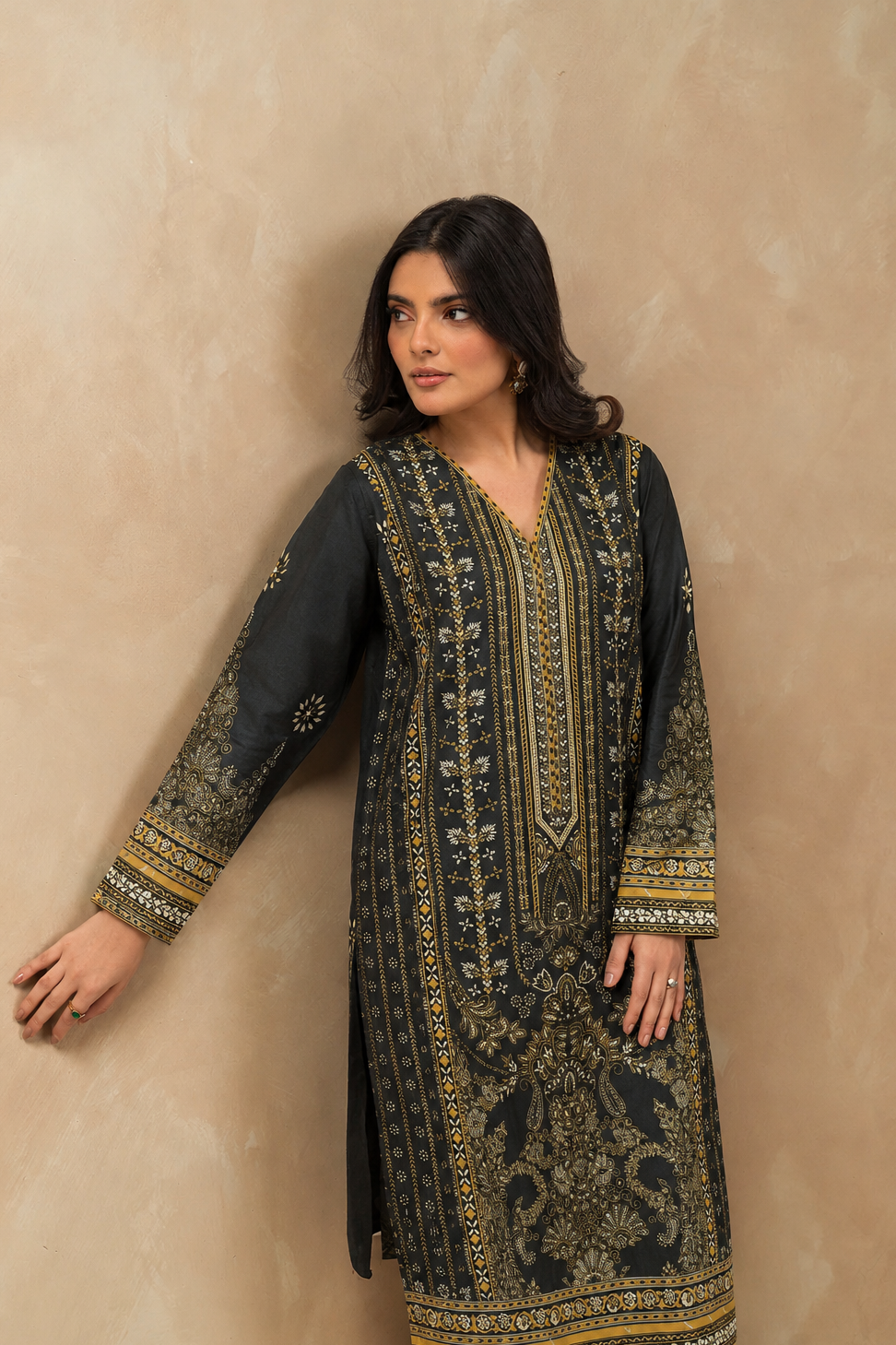 Basic Printed Lawn 3-Pieces Stitched