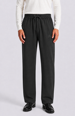 RELAXED FIT STRAIGHT TROUSERS
